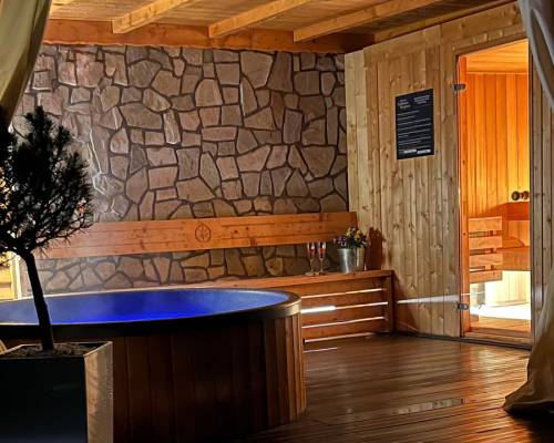 Dom z bala w pieninach sauna jacuzzi duży taras z wyposażeniem inwestycja